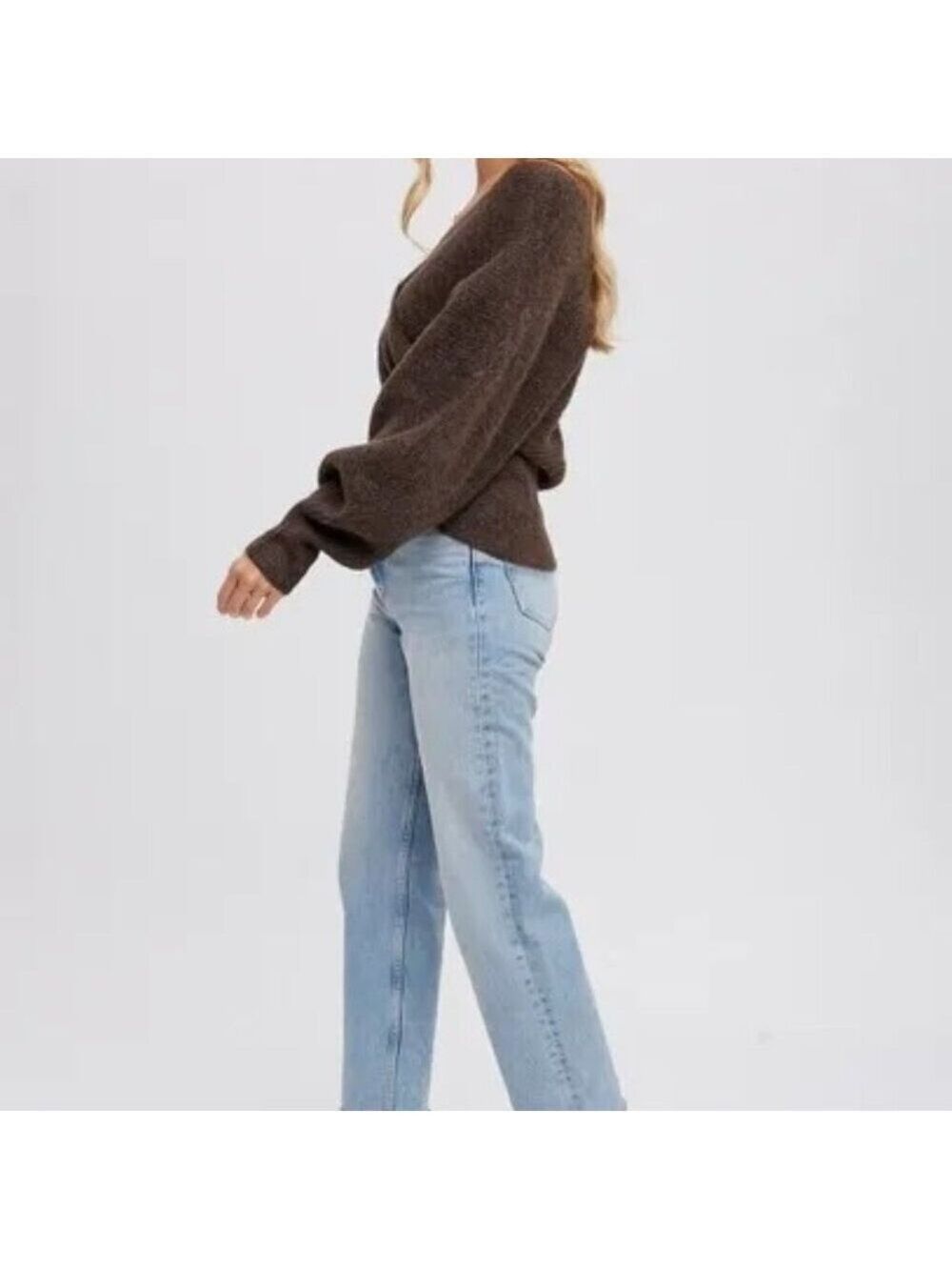 CLEAR OUT!!! Crossover Ribbed Pullover - Picture 5 of 10